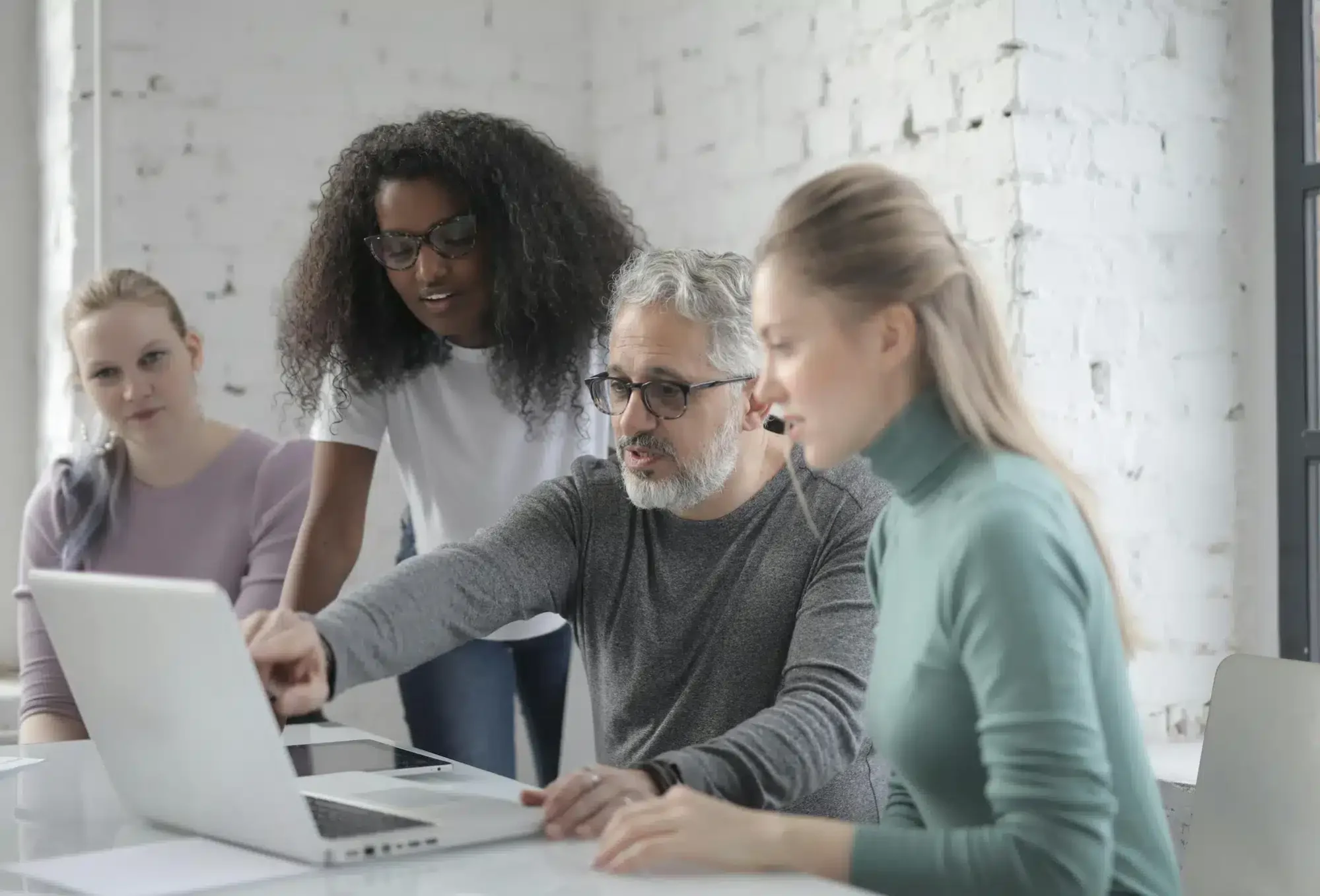 A mentoring conversation in progress
